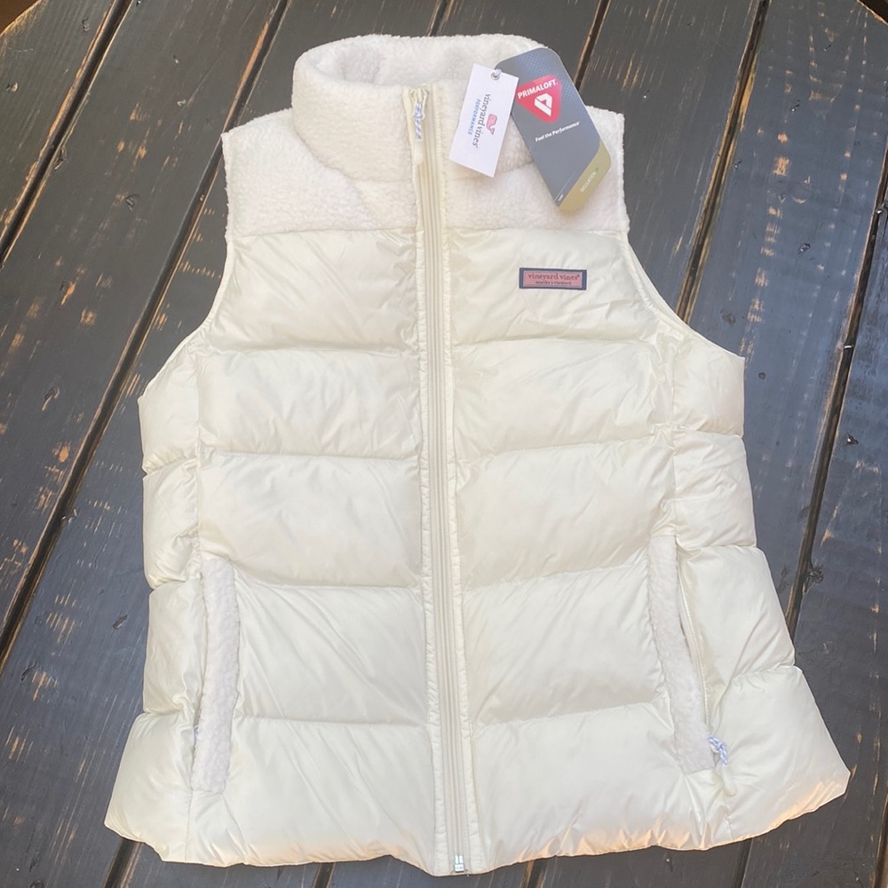 Vineyard Vines Quilted Sherpa Puffer Vest